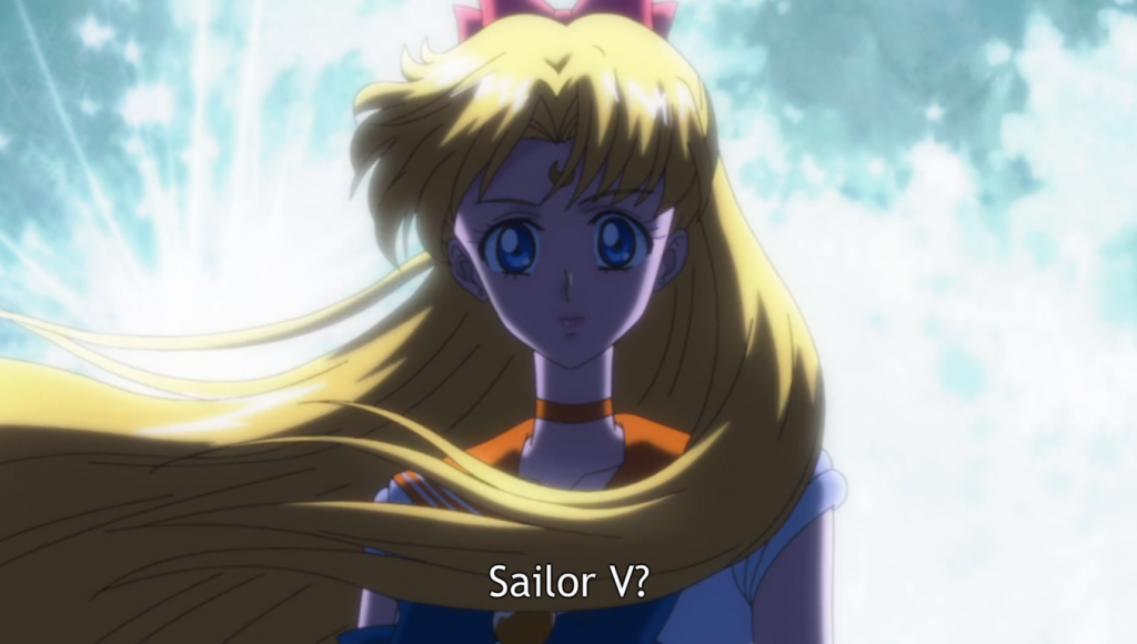 Sailor V? Her outfit looks different! 